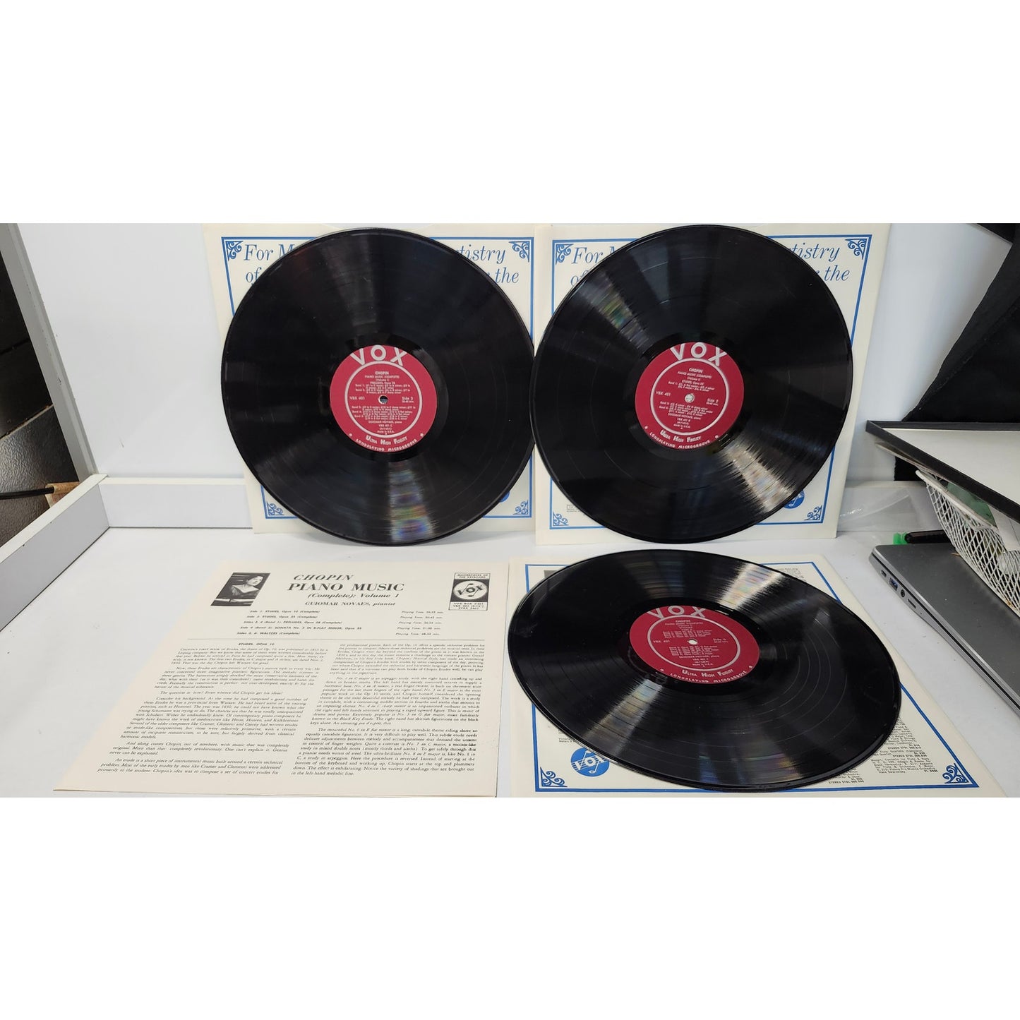 Chopin Guiomar Novaes Etudes Waltzes Preludes Sonata No. 2 LP Box Set VBX 401