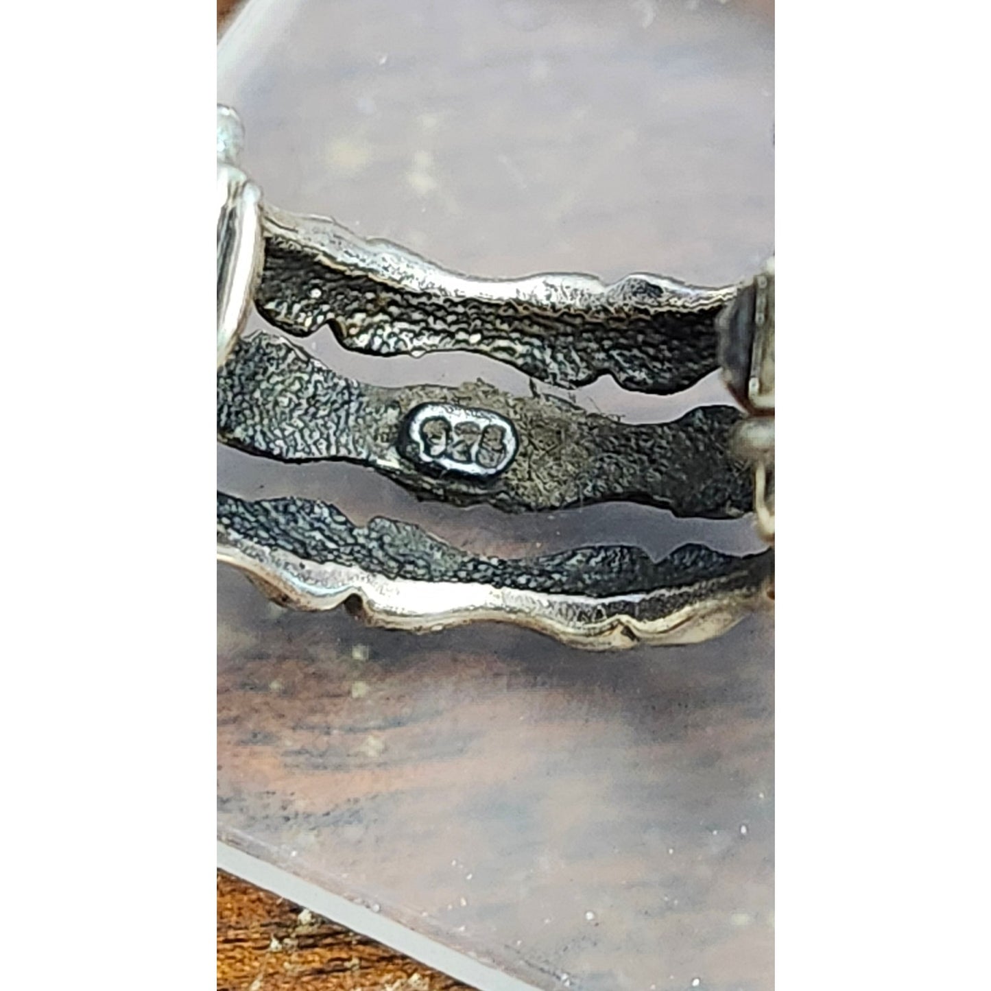 925 Sterling Silver Triple Skeleton Bone Hoop Clip-On Earrings
