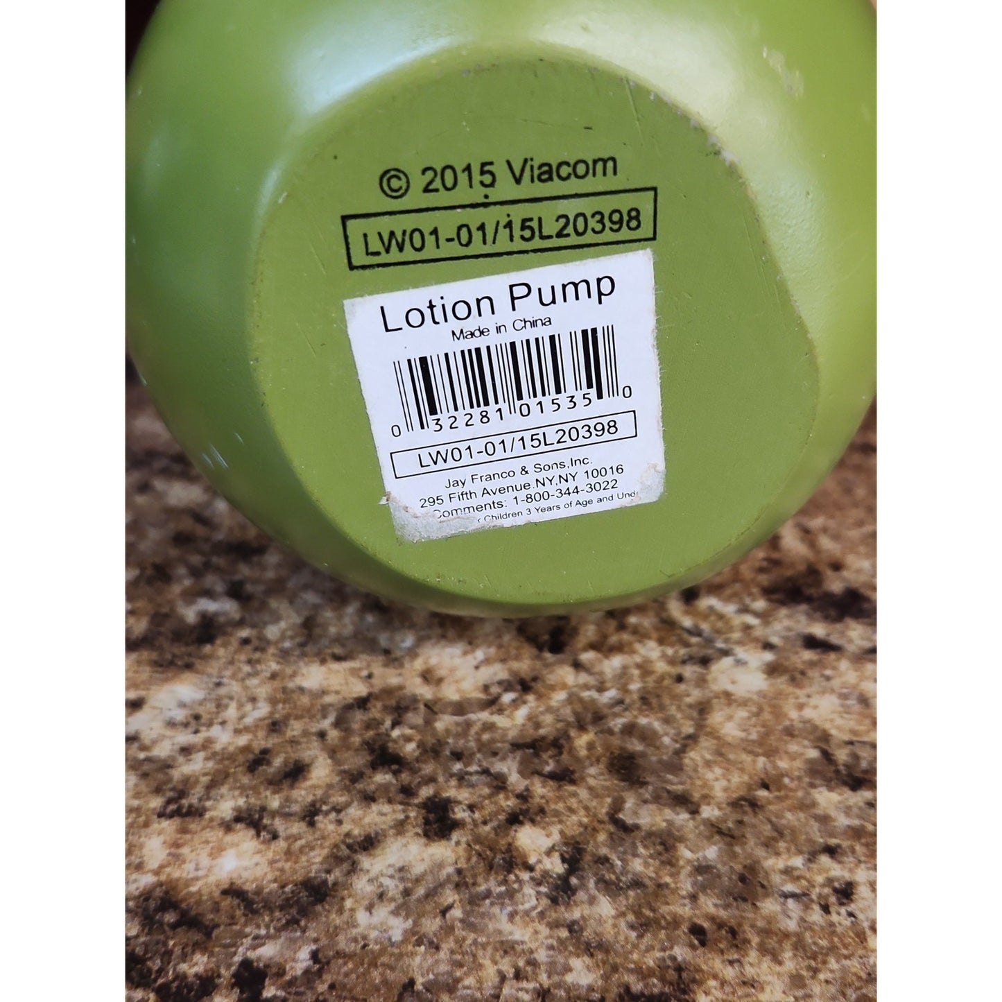 2015 Viacom Raphael Teenage Mutant Ninja Turtles TMNT Lotion Pump