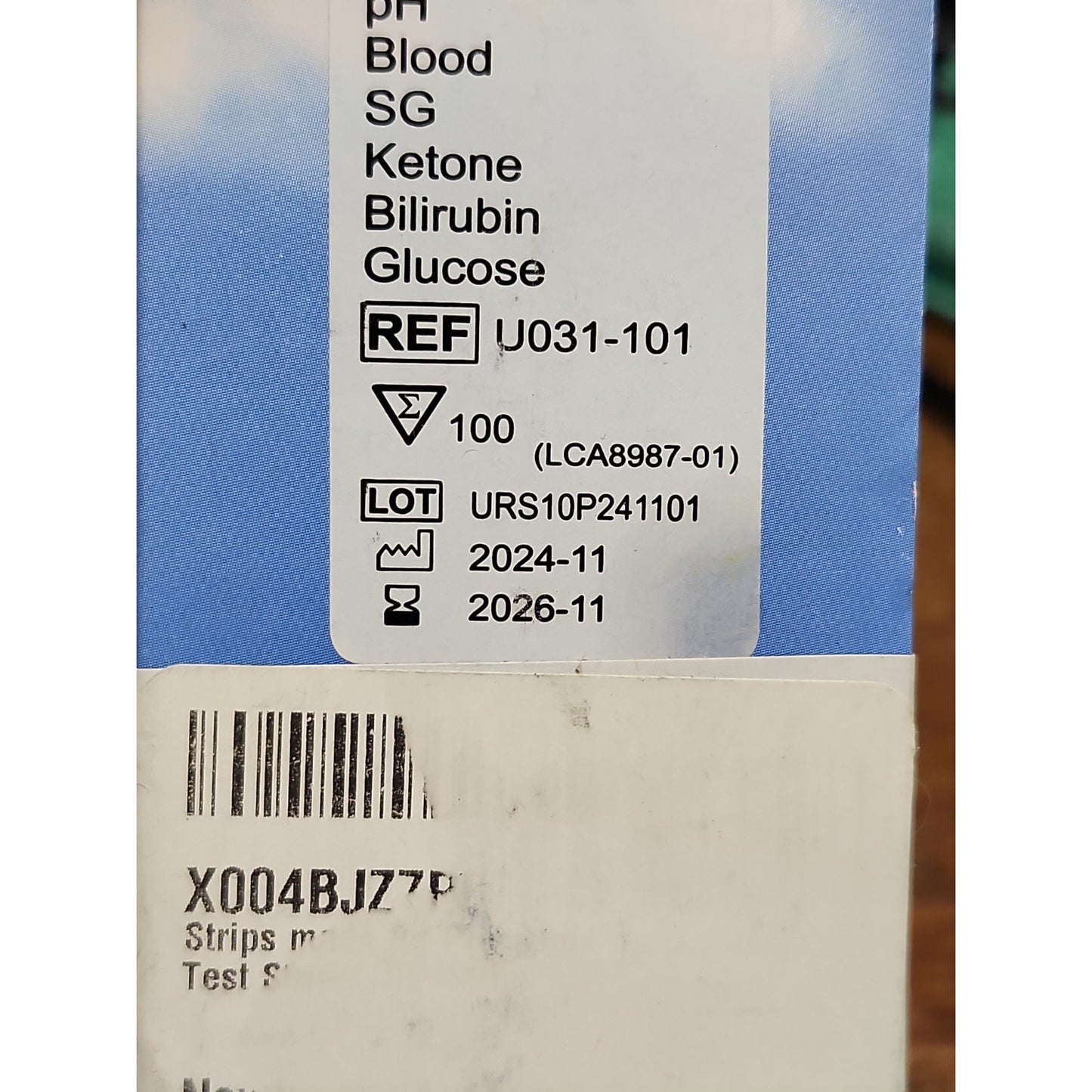 Mission 10 Parameters Urinalysis Reagent 100 Strips | Free shipping 11/2026