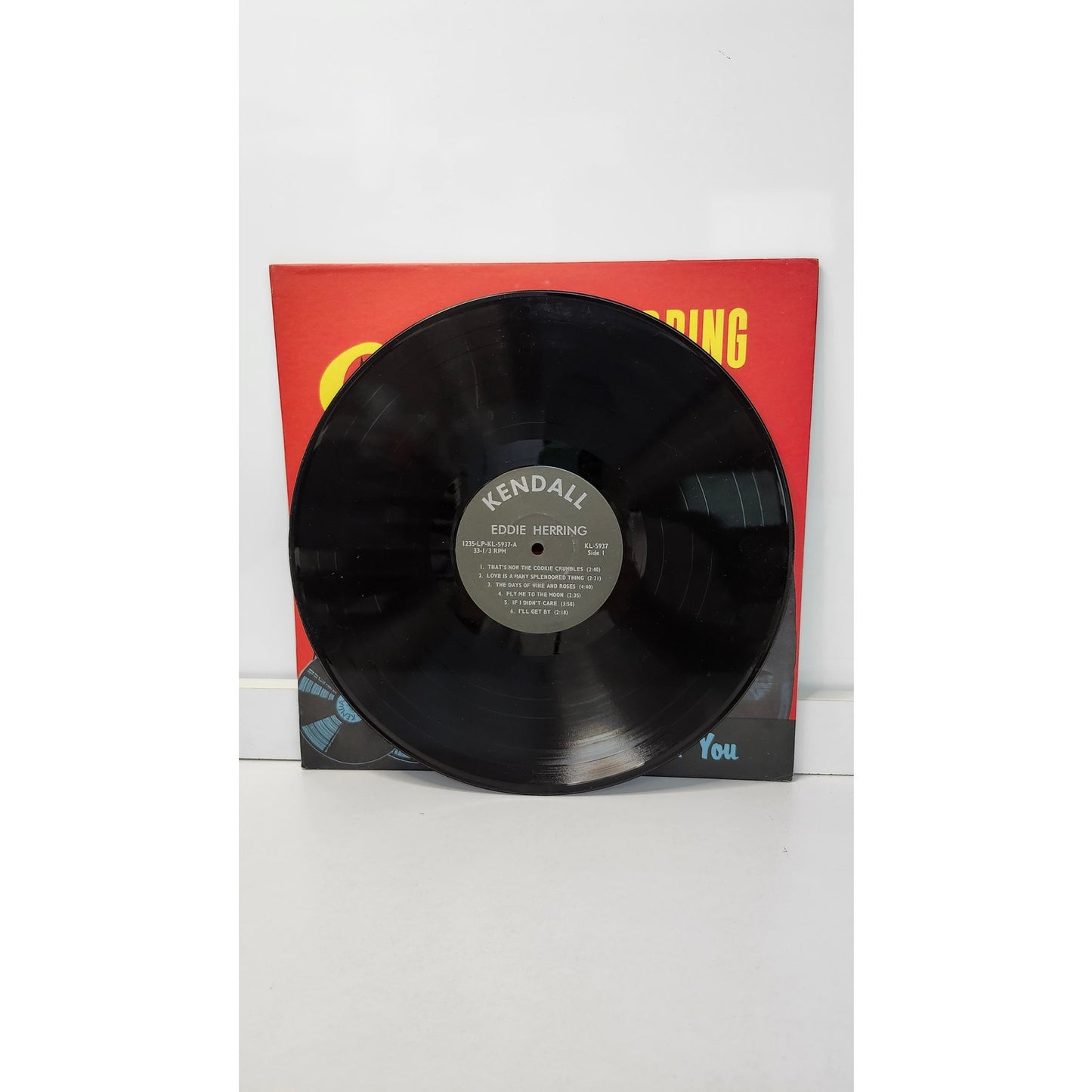 Signed 1970 Eddie Herring Sings For You LP Vinyl Kendall KL-5937 Autographed