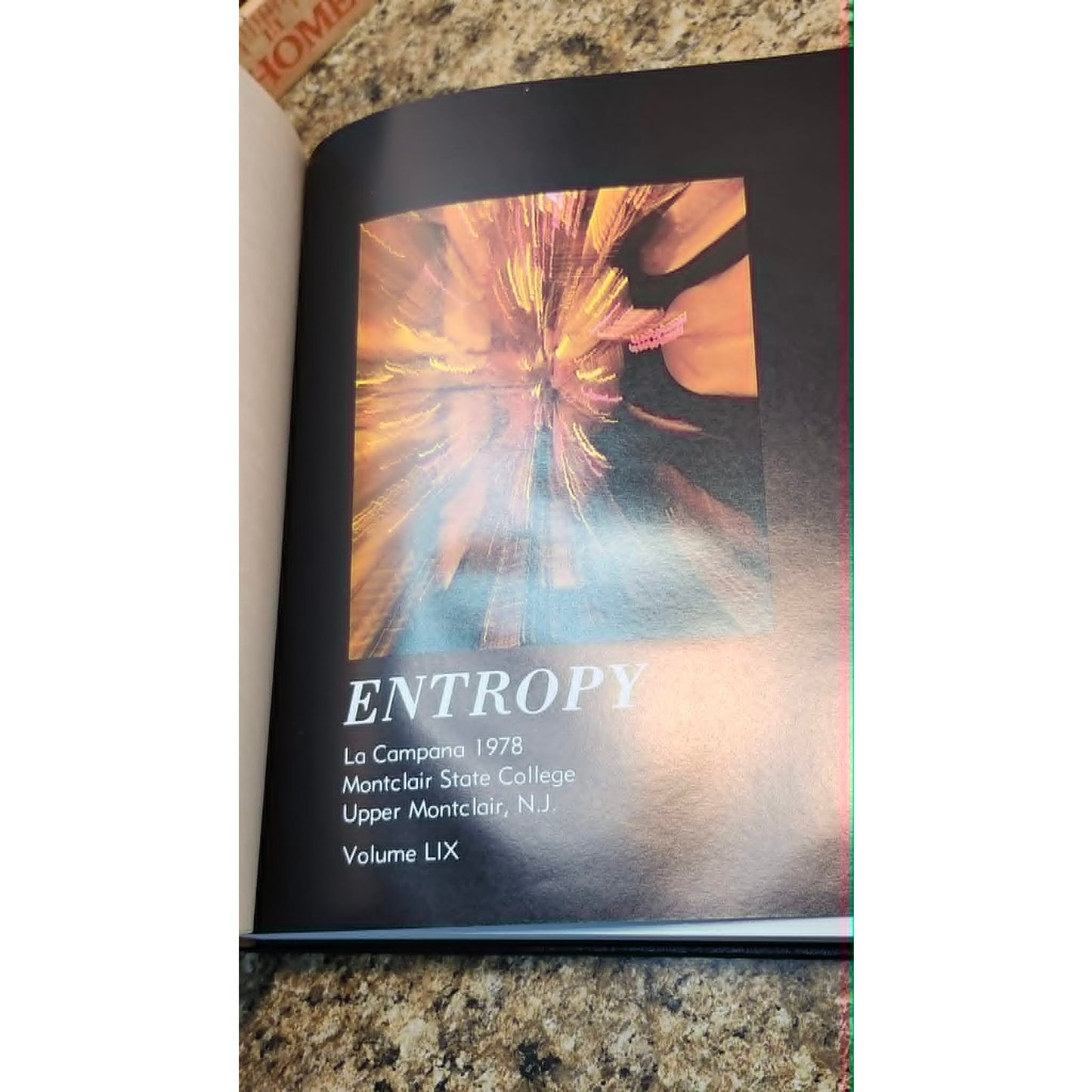 Vintage 1978 Montclair State College Entropy Yearbook Hardcover New Jersey NJ