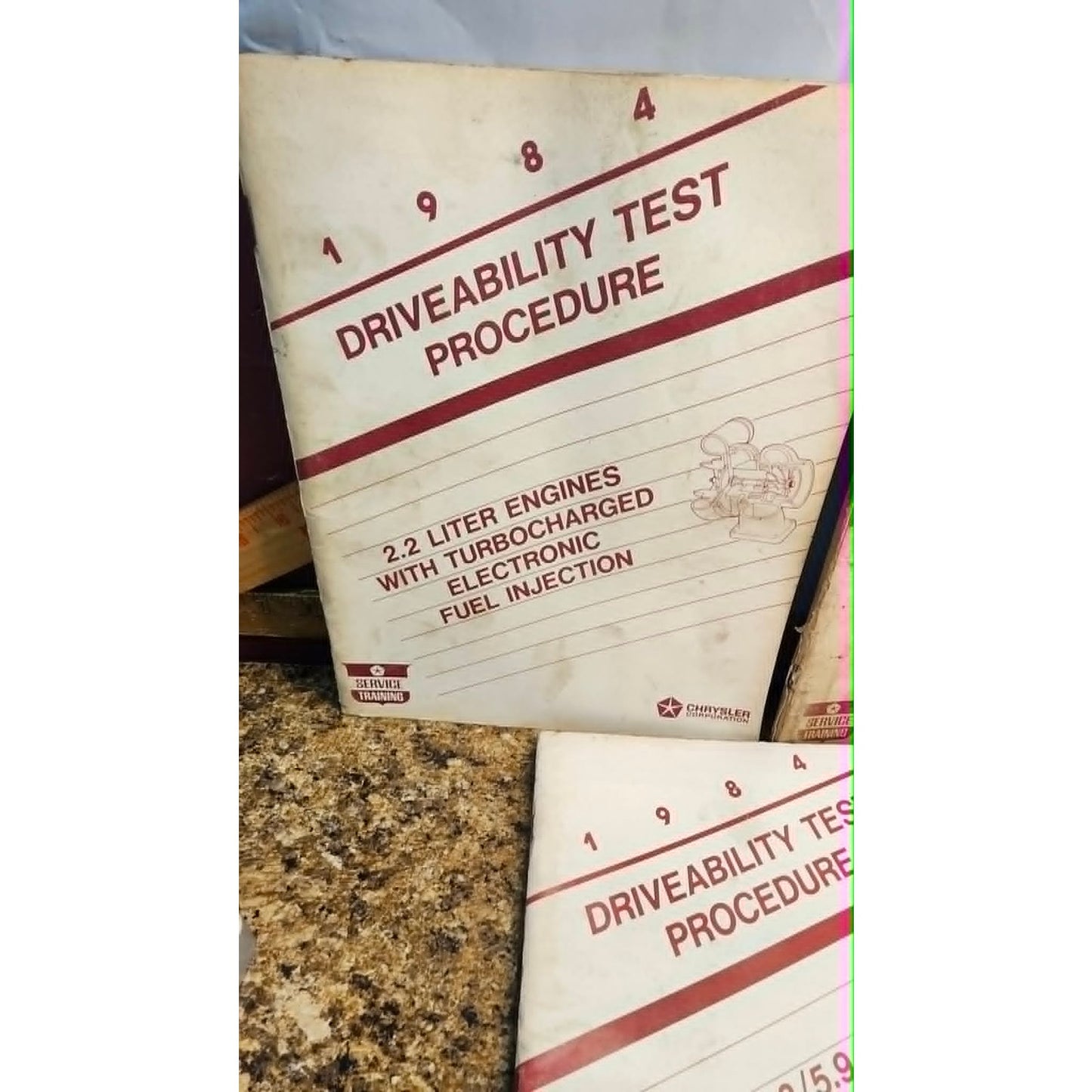Vintage 1983 Chrysler Driveability Test Procedure Manuals Lot of 5