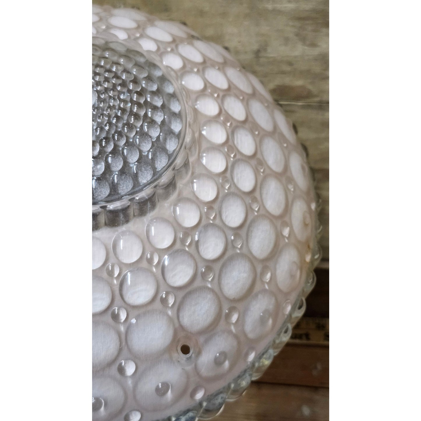 Vintage Hobnail Glass Ceiling Light Shade Replacement Cover Dome Pink 10 Inch