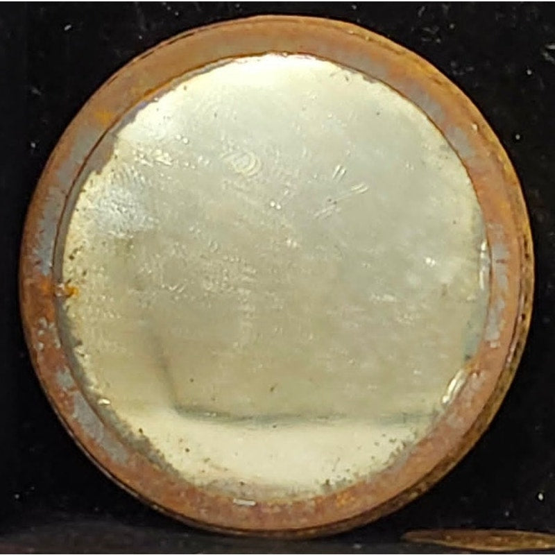 Vintage Mid-Century Compact Pocket Mirror Celluloid Woman Portrait Collectible