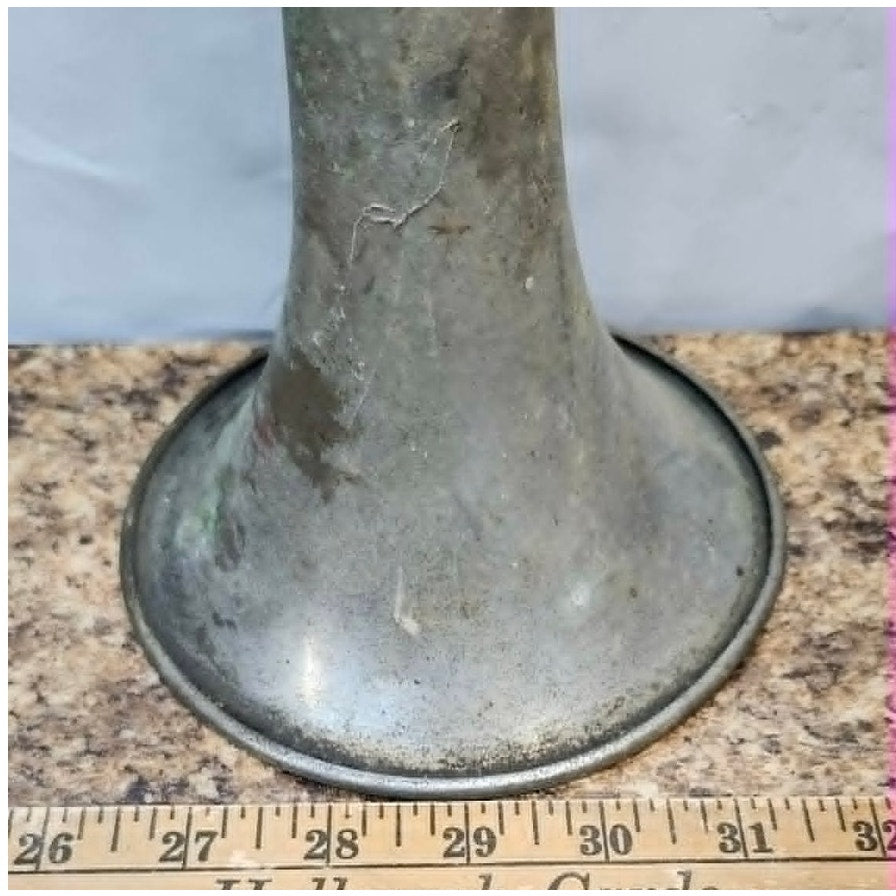 Vintage Grover Products Los Angeles Air Horn Single Trumpet Gray Semi Truck 24"