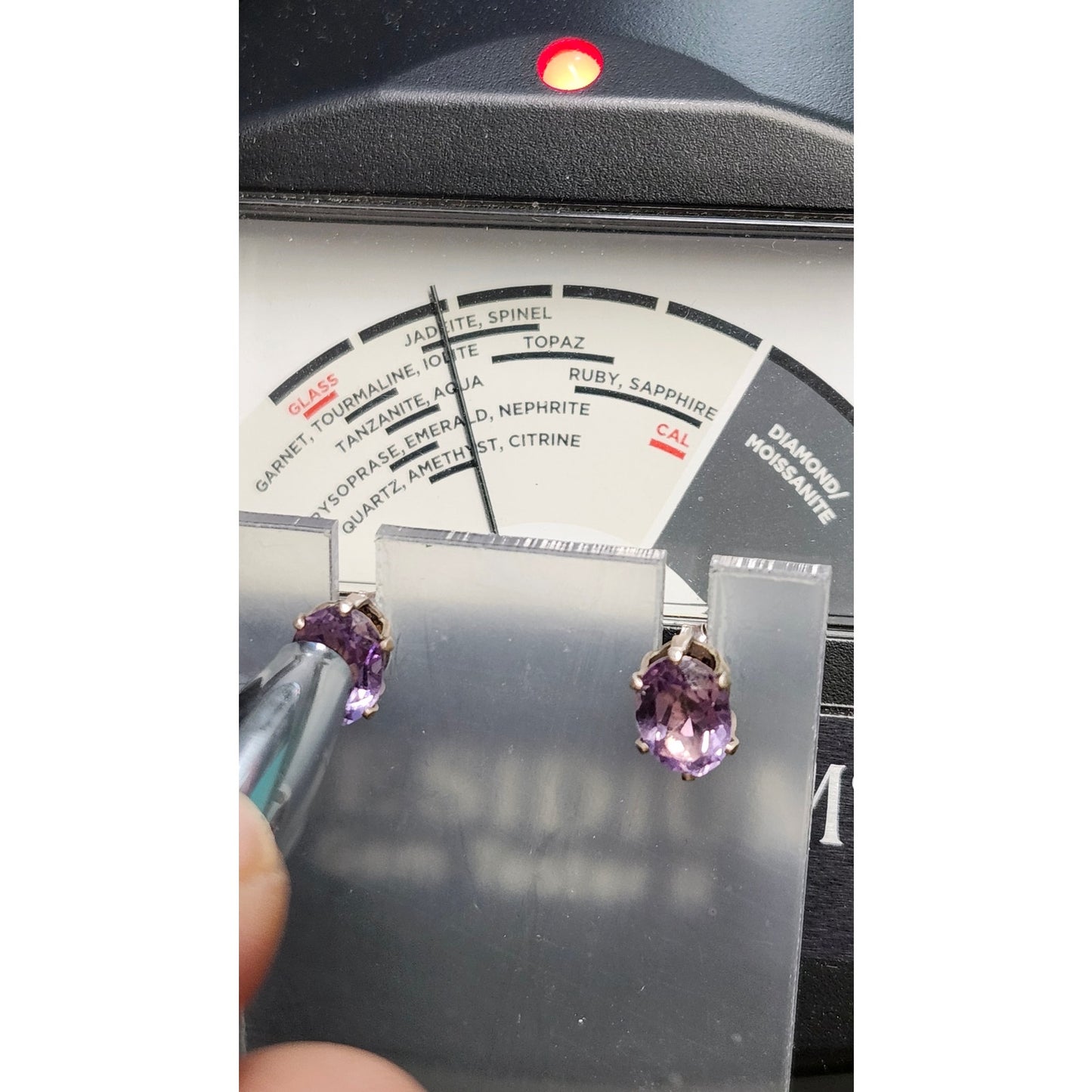 Sterling Silver Amethyst Oval Cut Stud Earrings Purple Gemstone Fine Jewelry