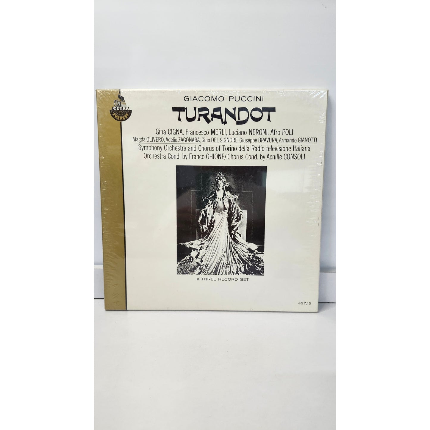 Giacomo Puccini Turandot Cetra Everest 427/3 3 LP Vinyl Box Set Classical Opera