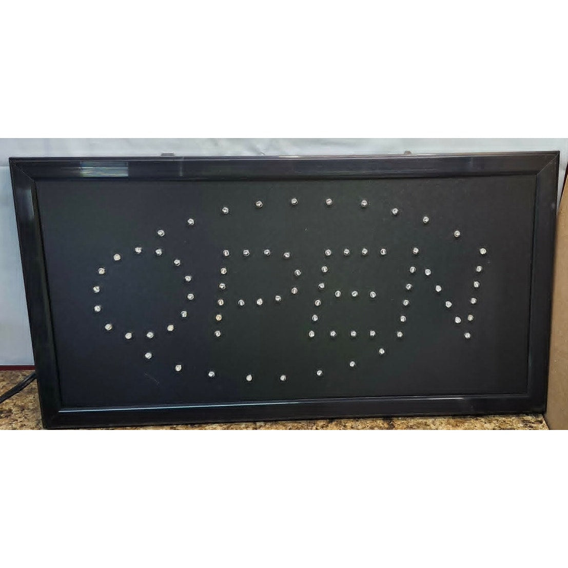LED Open Sign Lighted Store Window Display Business Advertising Sign Rectangle
