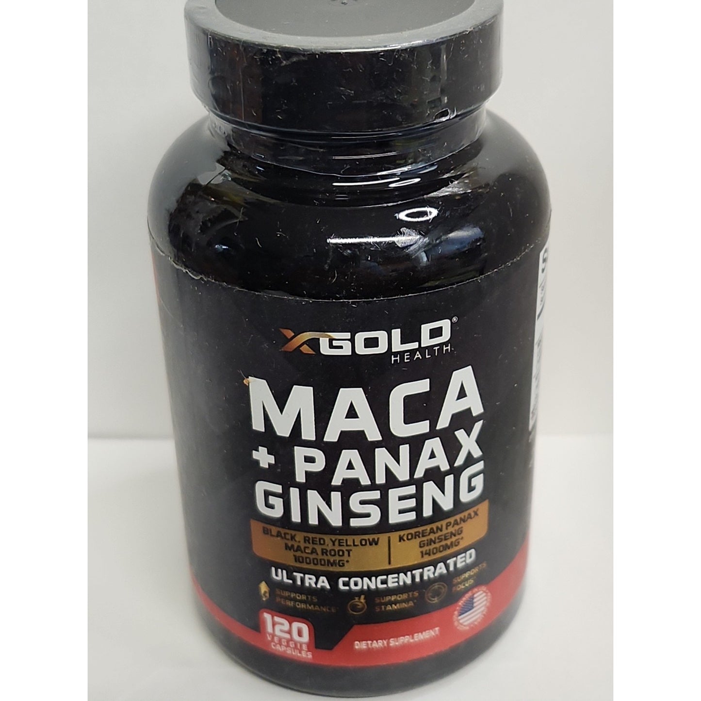 Gold Health MACA PANAX GINSENG Ultra Concentrated 120 CAPSULES Exp 05/2028