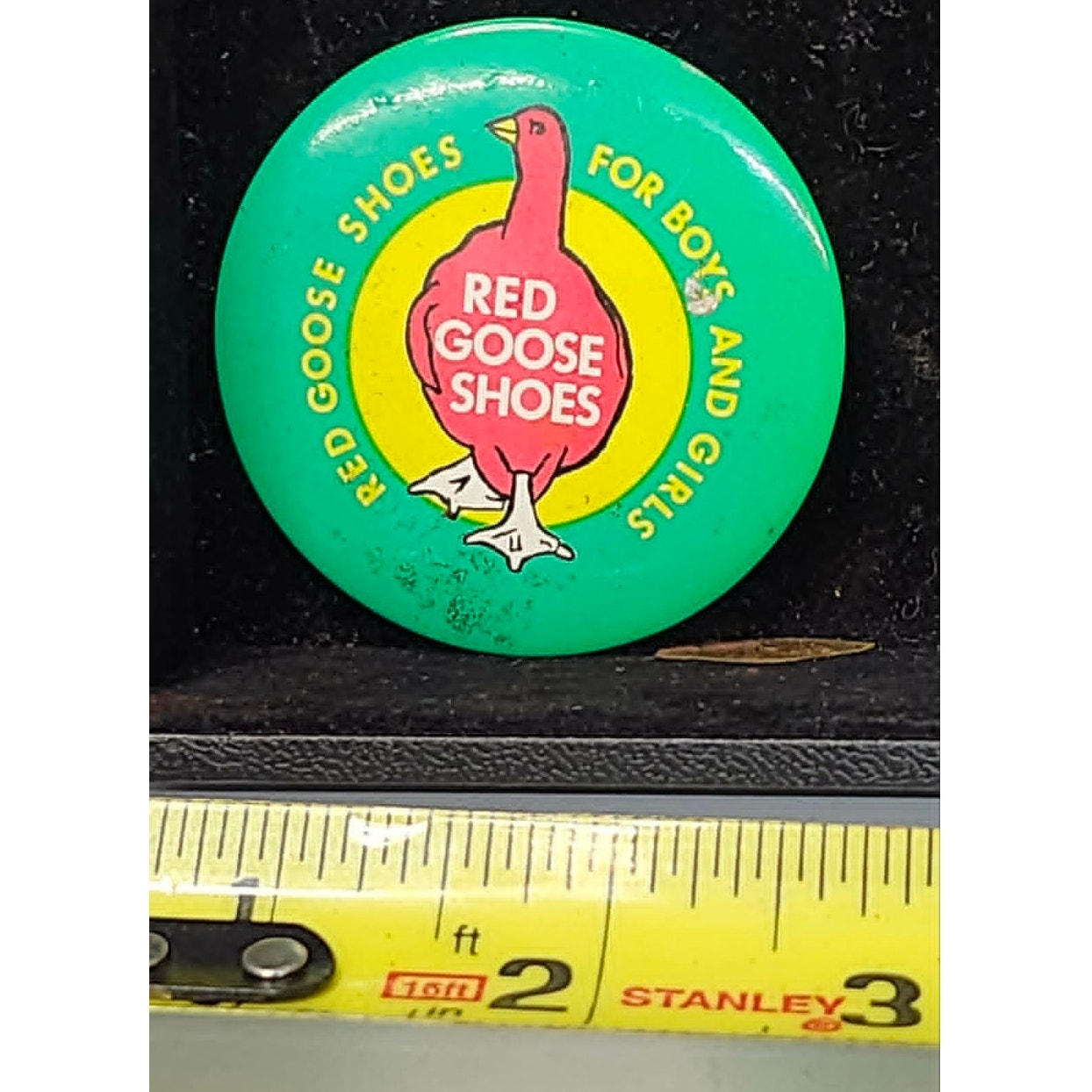 Vintage Red Goose Shoes For Boys Girls Pocket Mirror Advertising Sign Retro