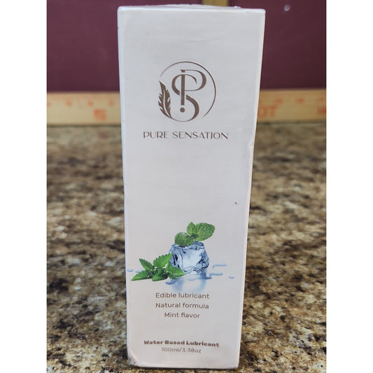 Pure Sensation Edible Lubricant - Natural Formula - Mint Flavor - 100 ml-Ex 7/27