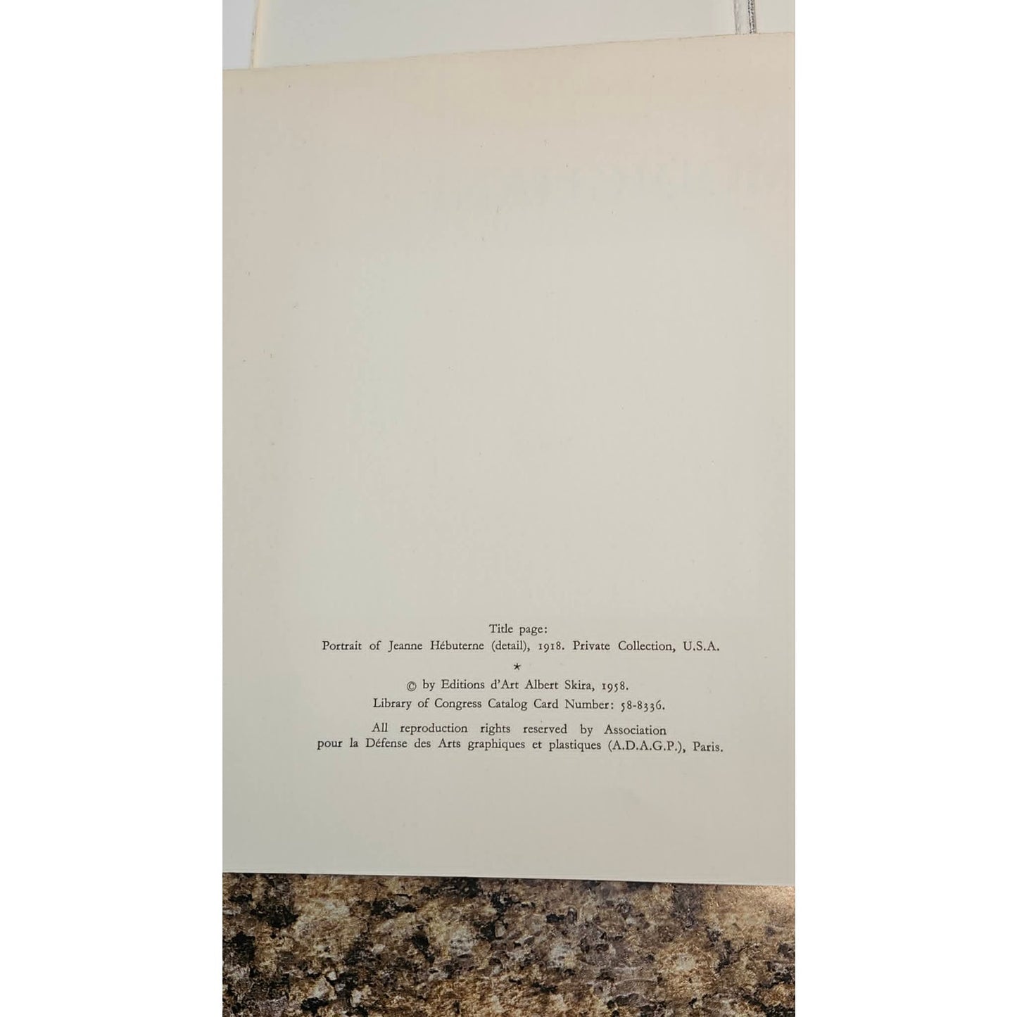 Vintage 1958 Modigliani Hardcover Skira Art Book Masterpieces French Painting
