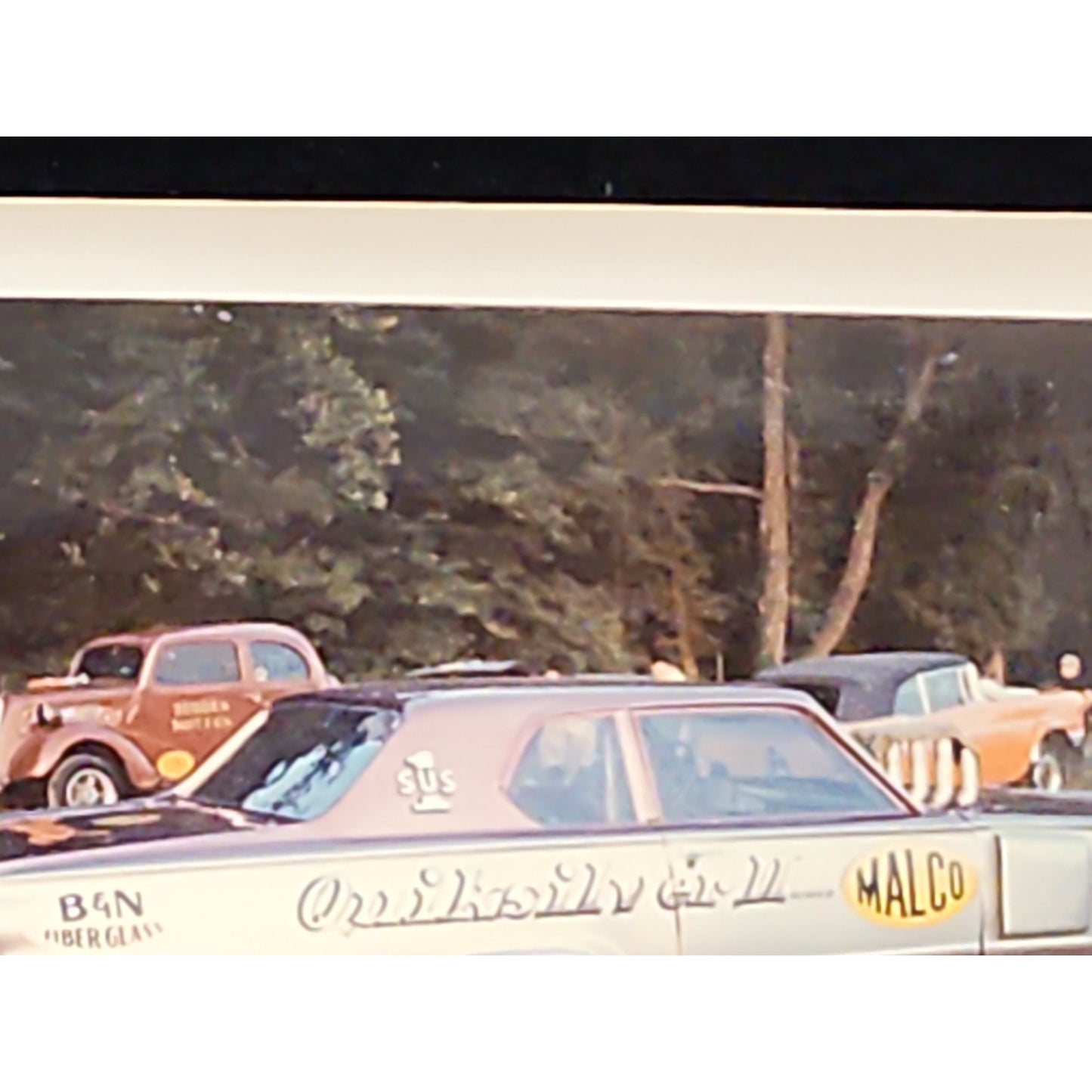 1966 Glen Silver Dodge Dart Funny Car Photo 426 Injected Bud Smart Sudden Motion