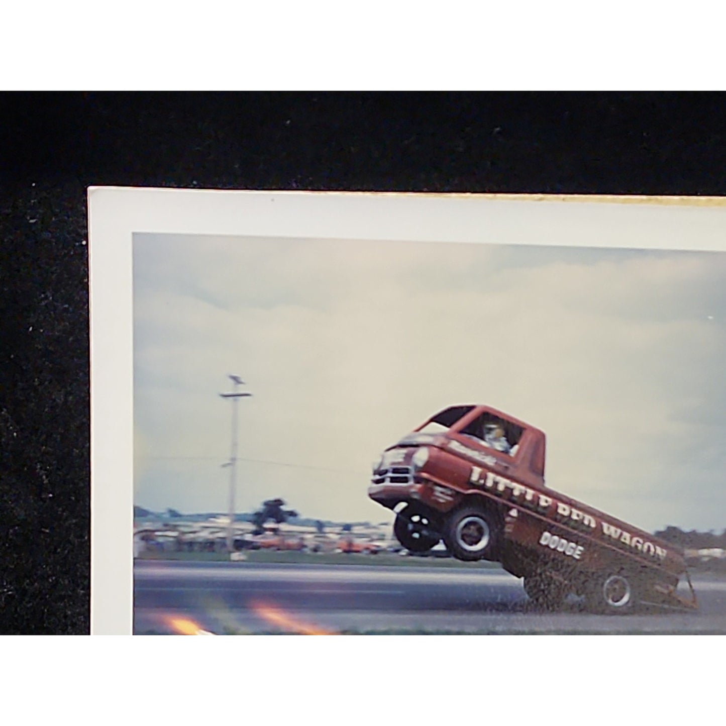 Vintage Original Racing Photograph "Little Red Wagon" At National Trail Raceway