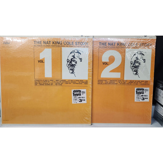 Nat King Cole Story Volumes 1 & 2 Vinyl LP Album Lot Capitol Records W-1926