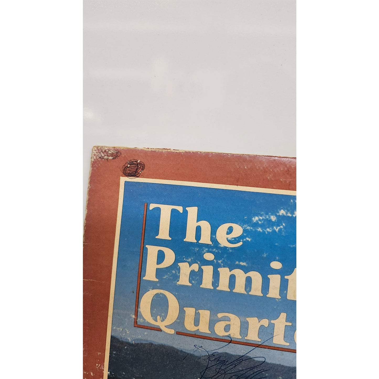 Signed The Primitive Quartet Who Do You Think Bluegrass Gospel 1980 LP No Disc