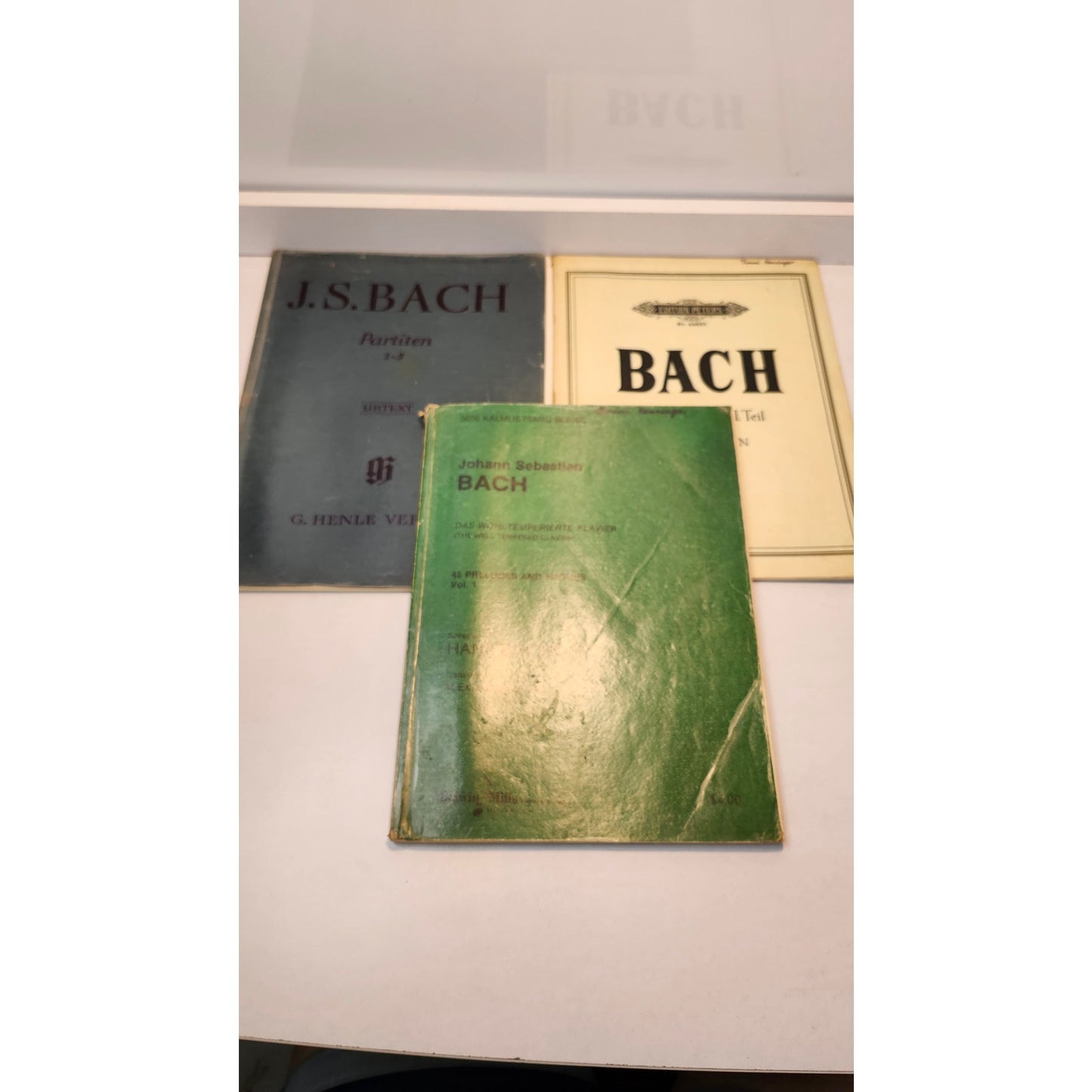 JS Bach Sheet Music Books Lot Partiten 1-6 Well Tempered Clavier Piano Urtext