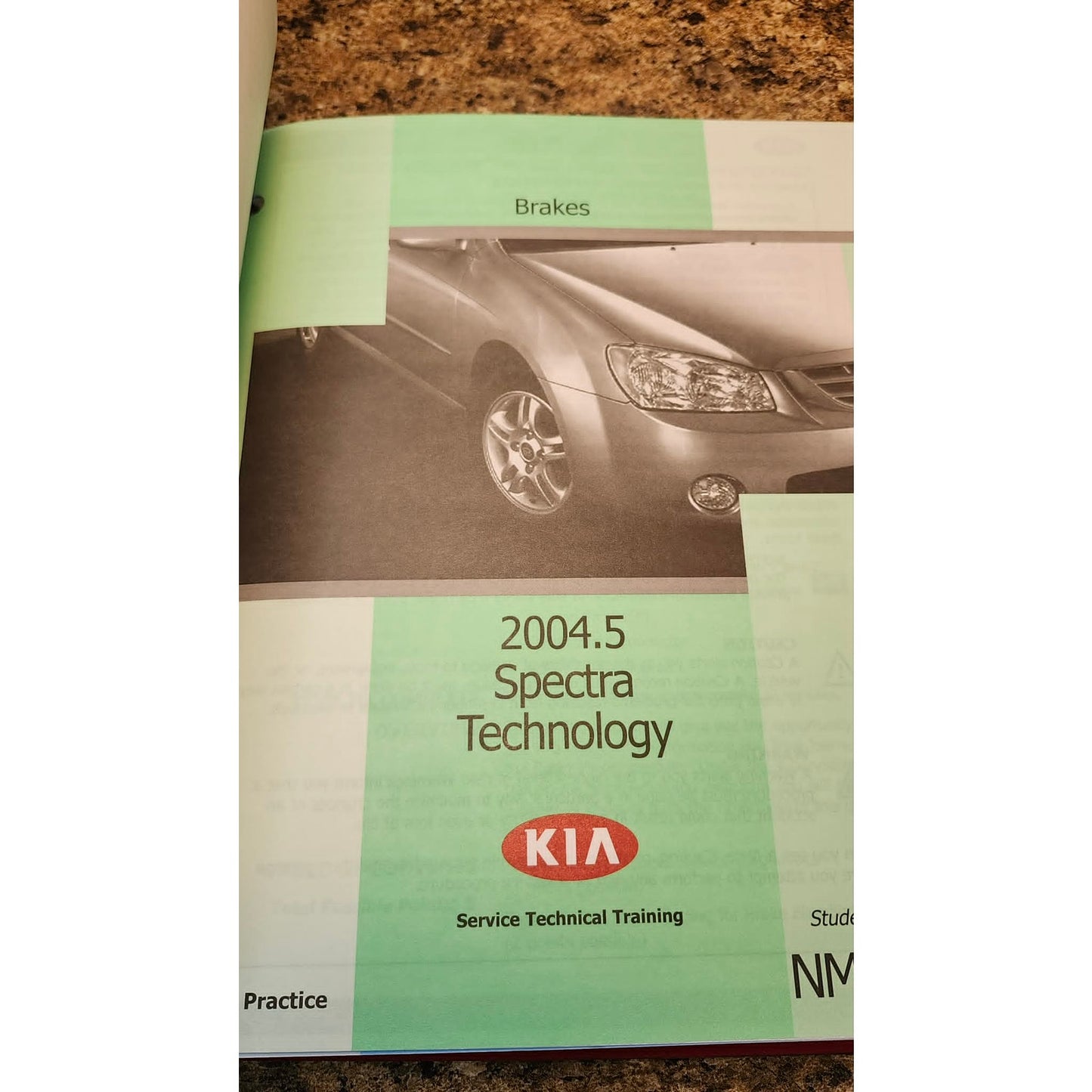 Kia University Training 2004.5 Spectra Service Technical Training Manual Book