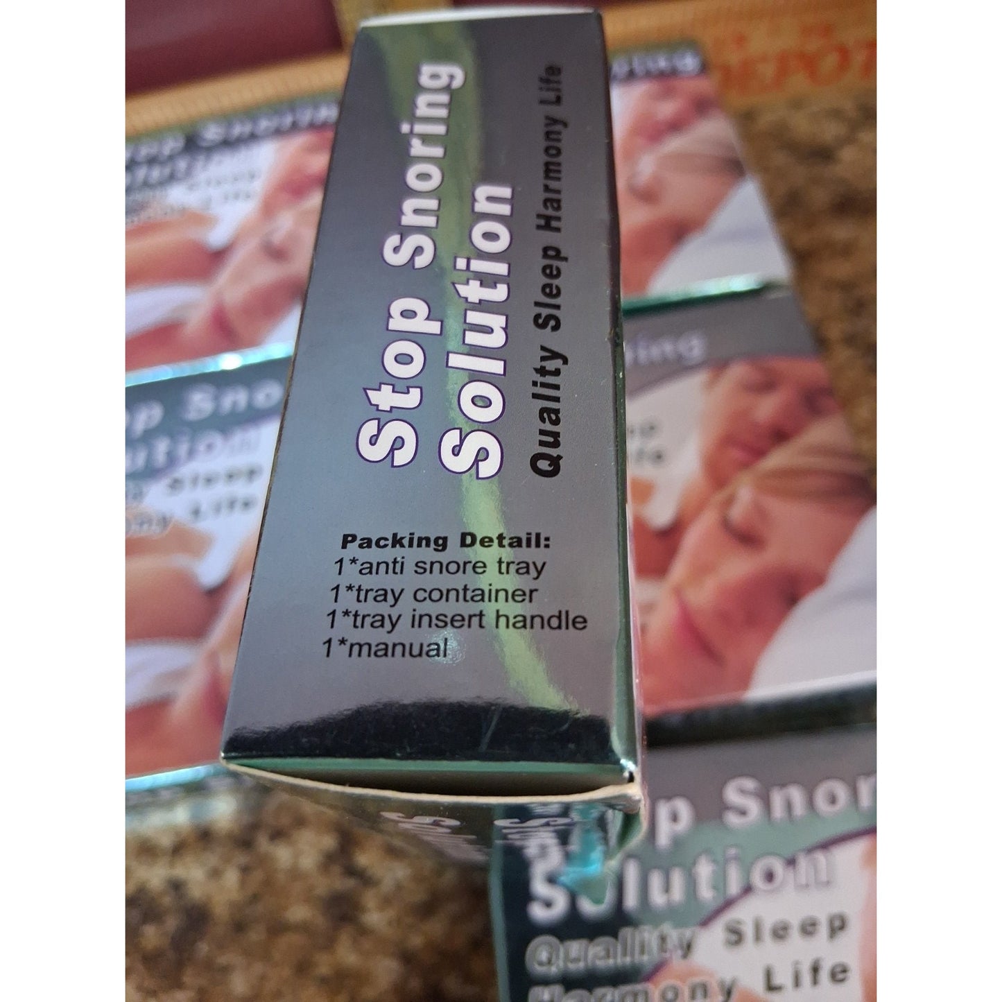 Lot/6 Anti Snore Stop Snoring Solution Sleep Apnea Mouth Piece Tray Night Mouth