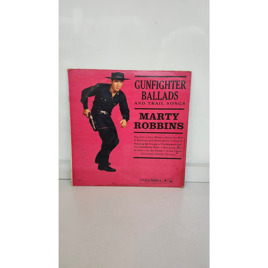 Vintage Marty Robbins Gunfighter Ballads & Trail Songs LP Vinyl Columbia CL 1349
