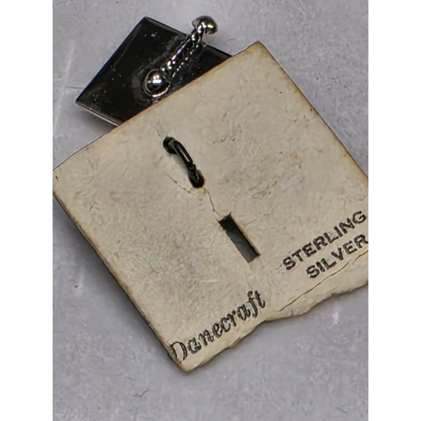 Vintage Danecraft Graduation Cap Mortarboard Charm Sterling Silver Pendant