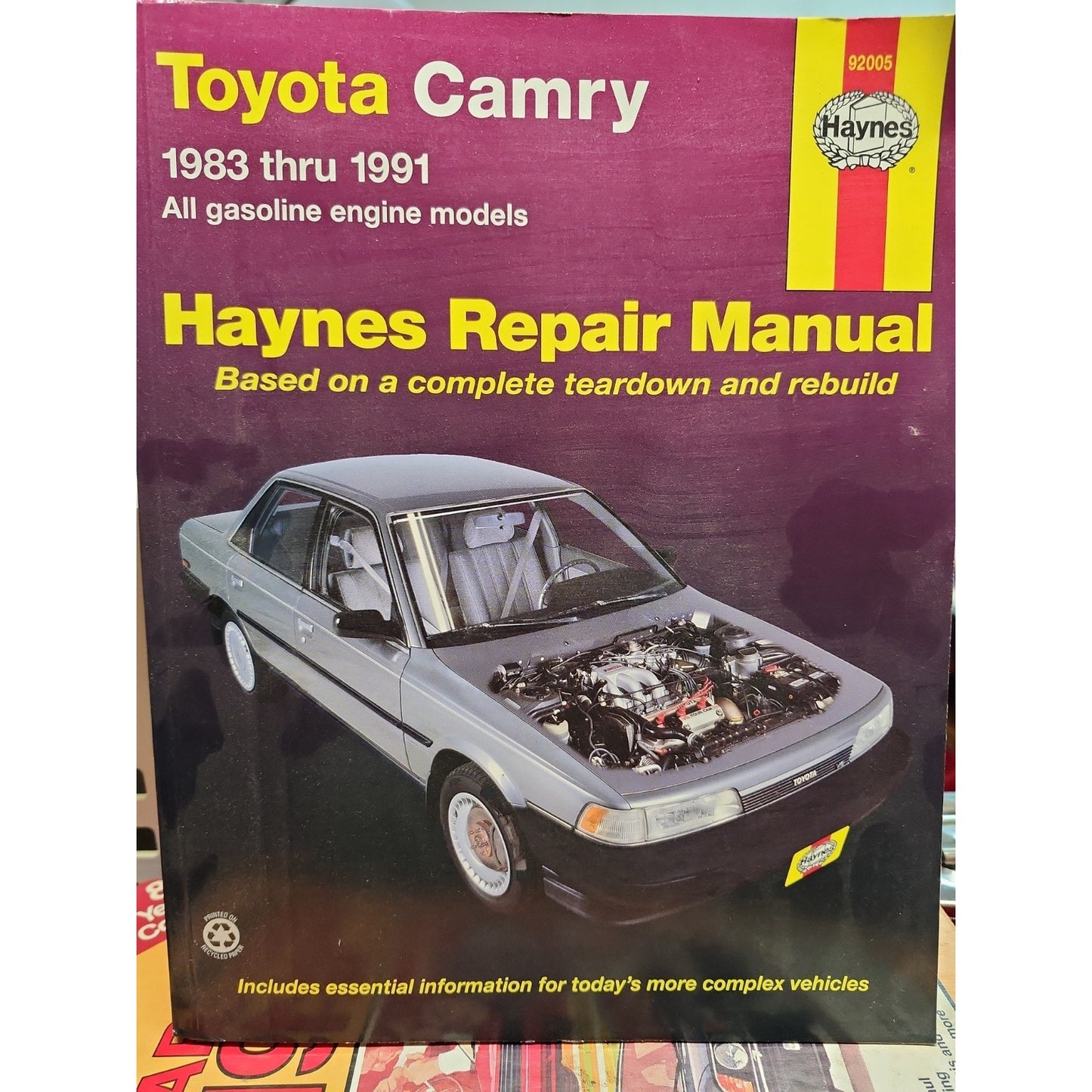 Haynes Toyota Camry 1983-1991 Repair Manual 92005