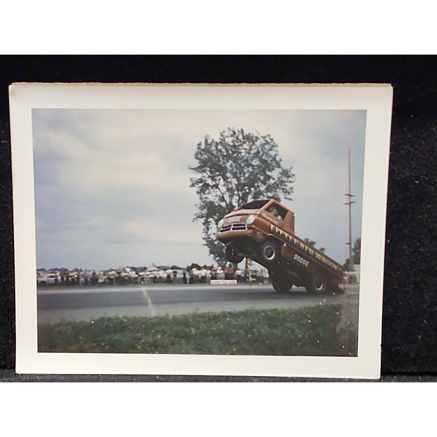 Vintage Original Racing Photograph "Little Red Wagon" At National Trail Raceway