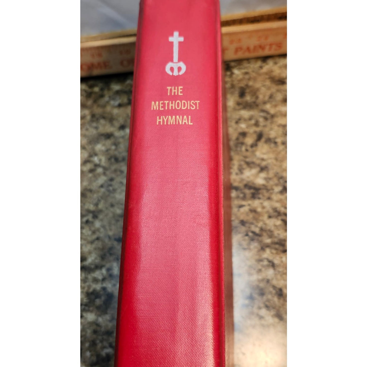 Vintage 1966 The Methodist Hymnal Central Methodist Church Red Hardcover Hymns