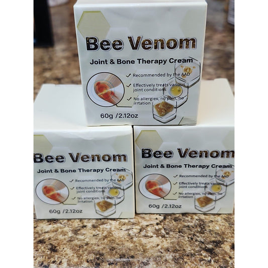Lot Of 3 - Bee Venom Joint Relief Cream 2.12oz Each