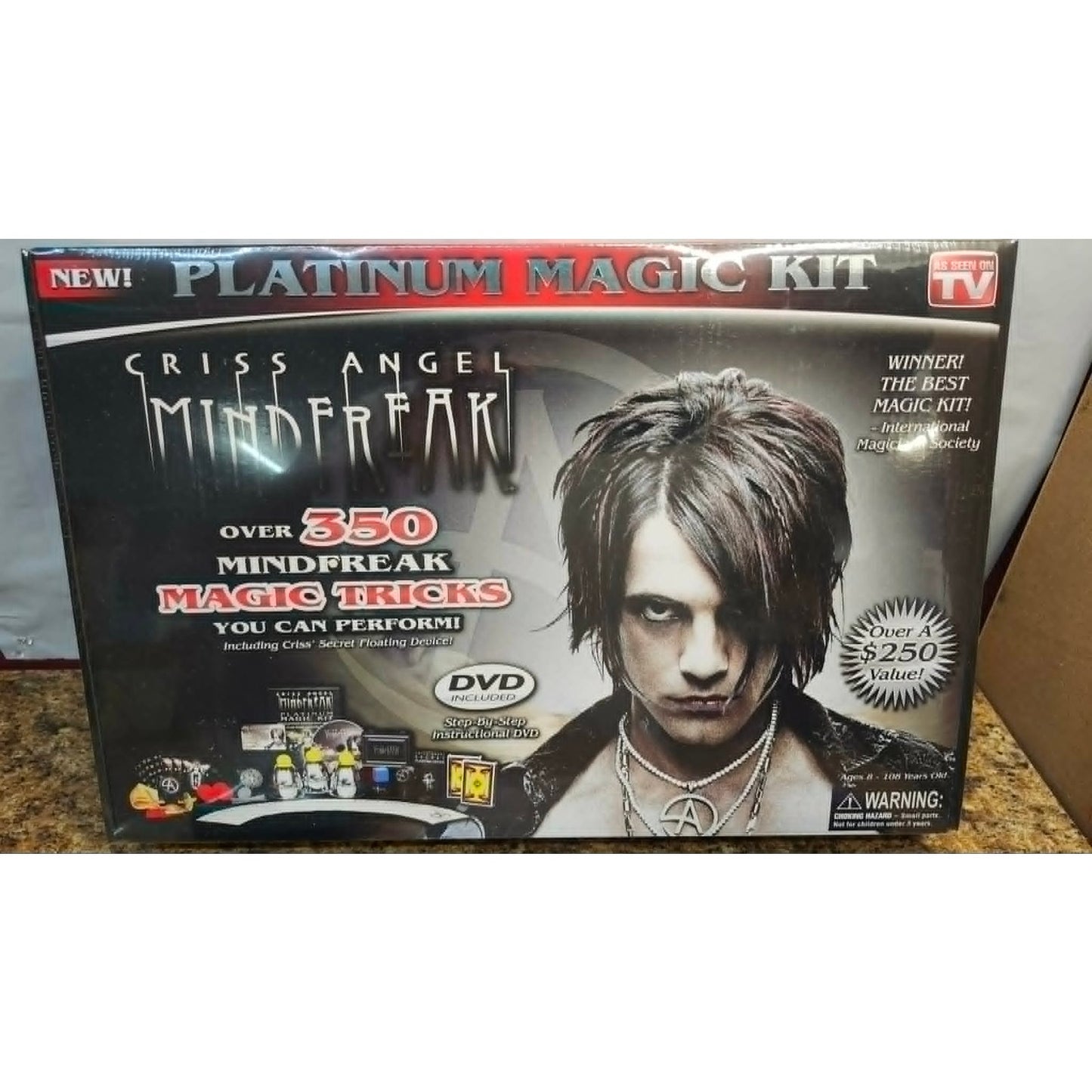 Criss Angel Mindfreak Platinum Magic Kit Box Set Lot Money Printer Pen DVD