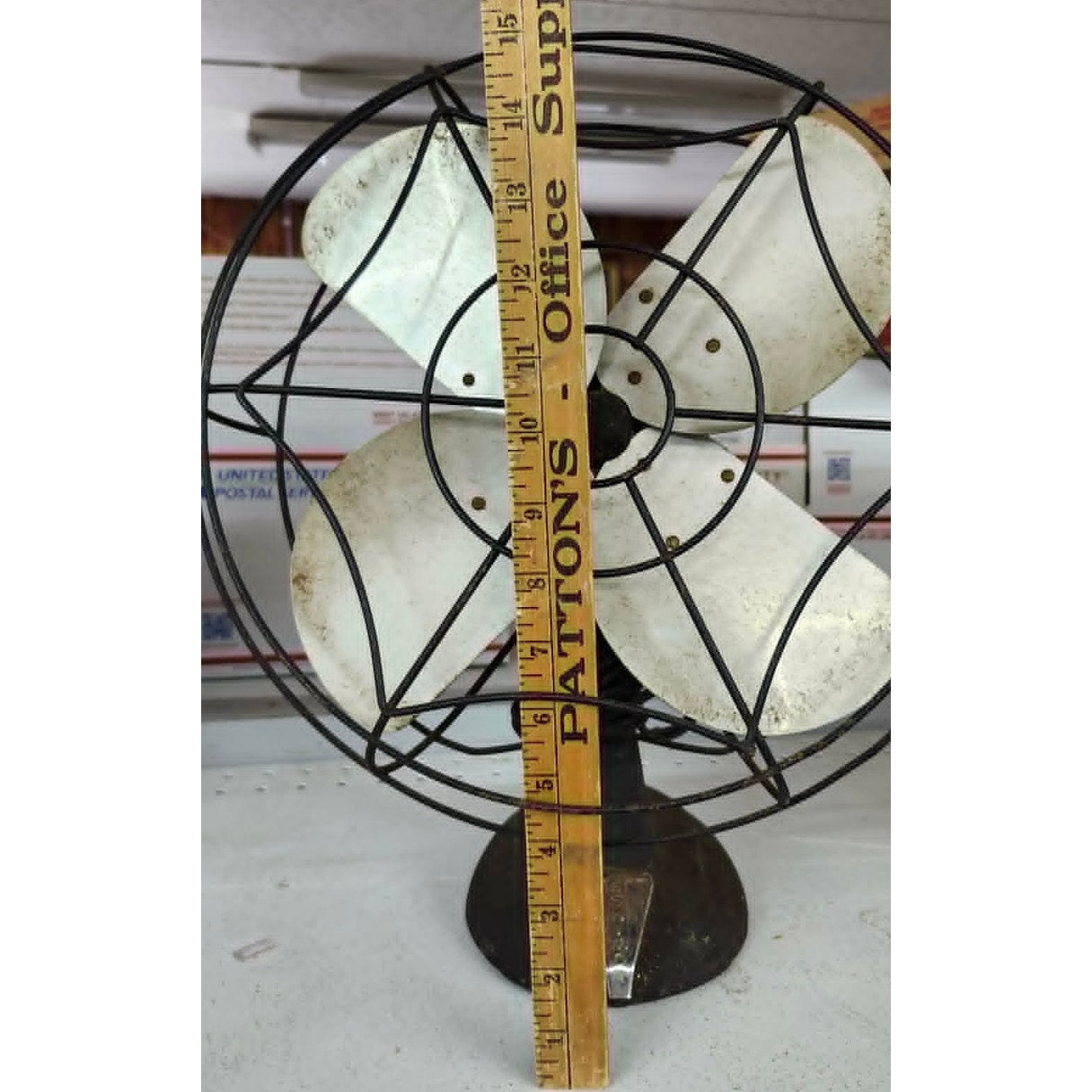 Vintage Eskimo Bersted 1005J-60 Electric Desk Fan Metal Blade Oscillating Works
