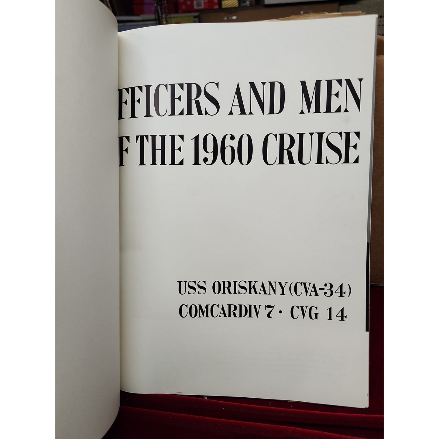 1960 USS Oriskany CVA-34 Far East Cruise Deployment Book Paperbook