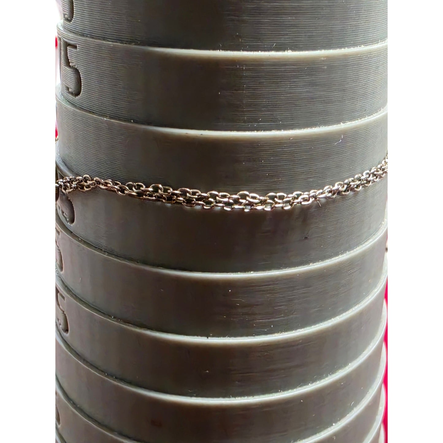 Sterling Silver Infinity Elegant Bracelet Womens Double Chain Size 7.25