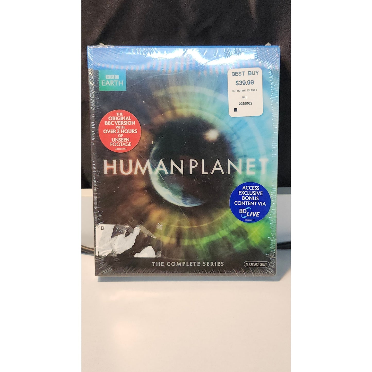 BBC Earth Human Planet The Complete Series Blu Ray 3 Disc Box Set Sealed