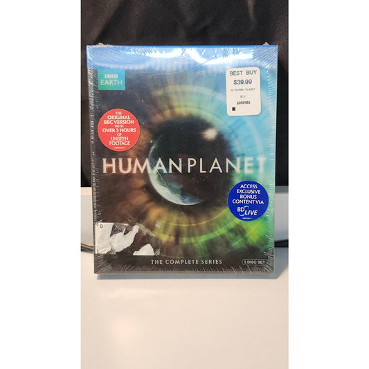 BBC Earth Human Planet The Complete Series Blu Ray 3 Disc Box Set Sealed