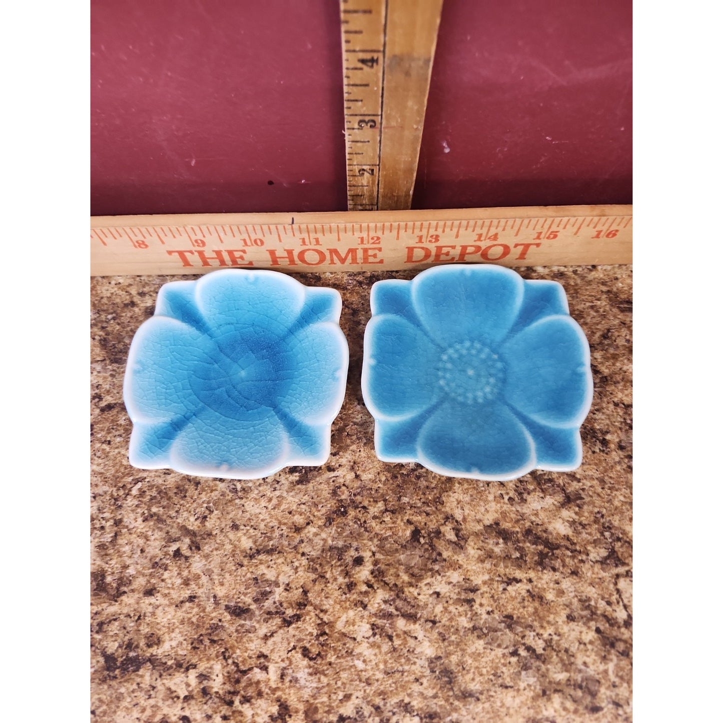 Rookwood Pottery 6853 XLV1 Blue Ceramic Pin Trays