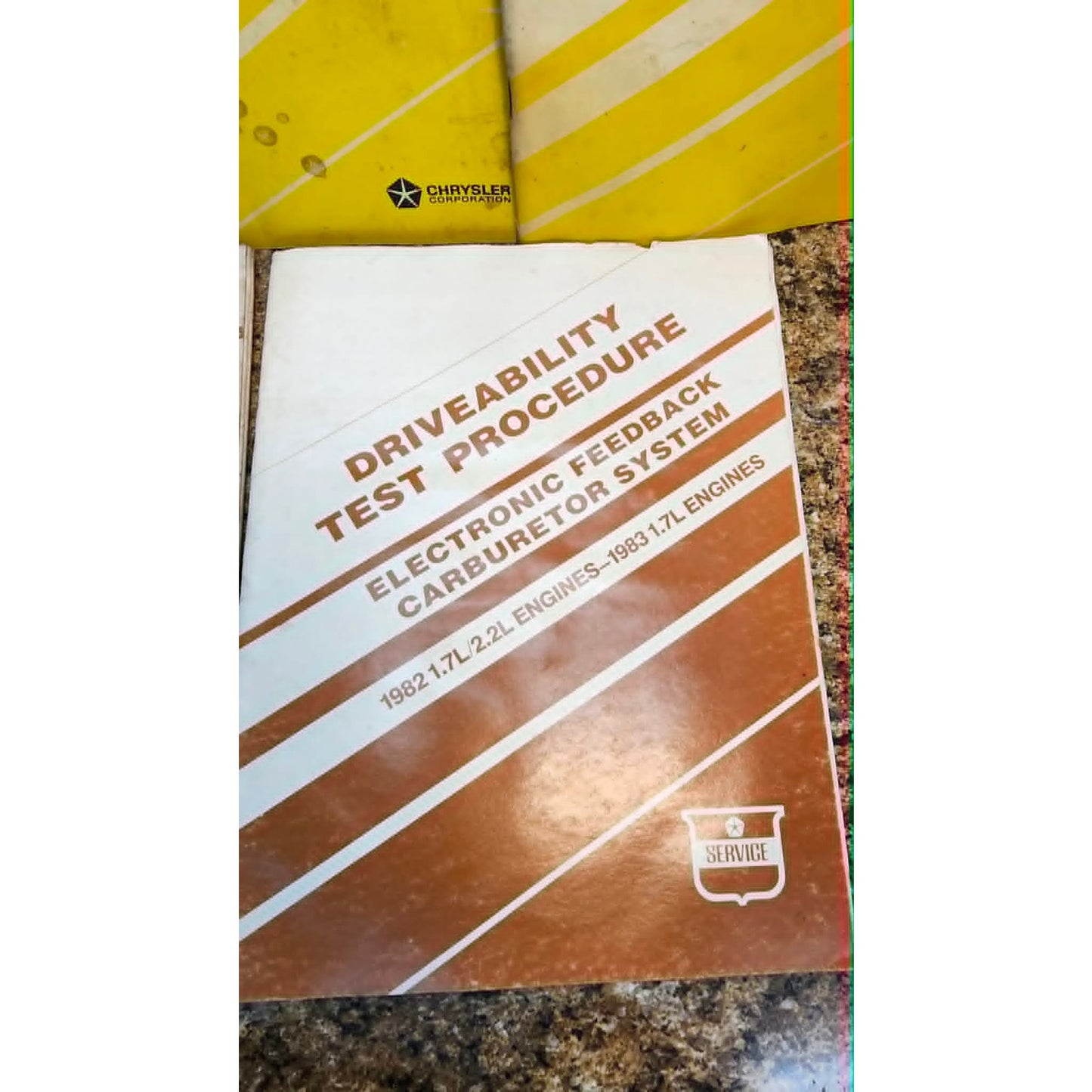 1983 Chrysler Driveability Test Procedure Manuals Lot of 5 Electronic Feedback