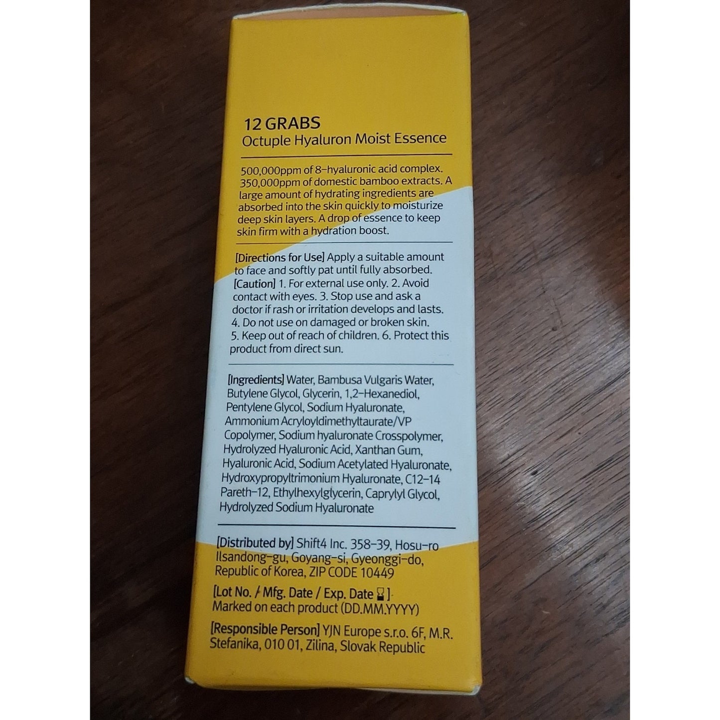 12GRABS Octuple Hyaluron Moist Essence 50ml