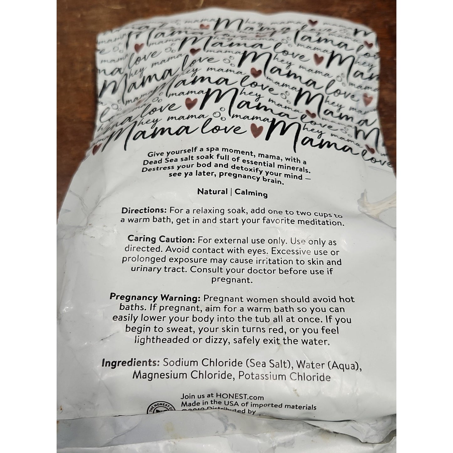 NEW The Honest Company ME MOMENT SOAKING SALTS 2 lbs Unscented