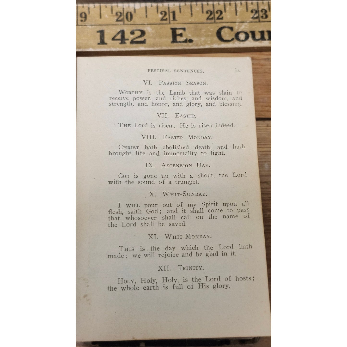 Antique Evangelical Lutheran Hymnal Ninth Edition Joint Synod Ohio Hardcover