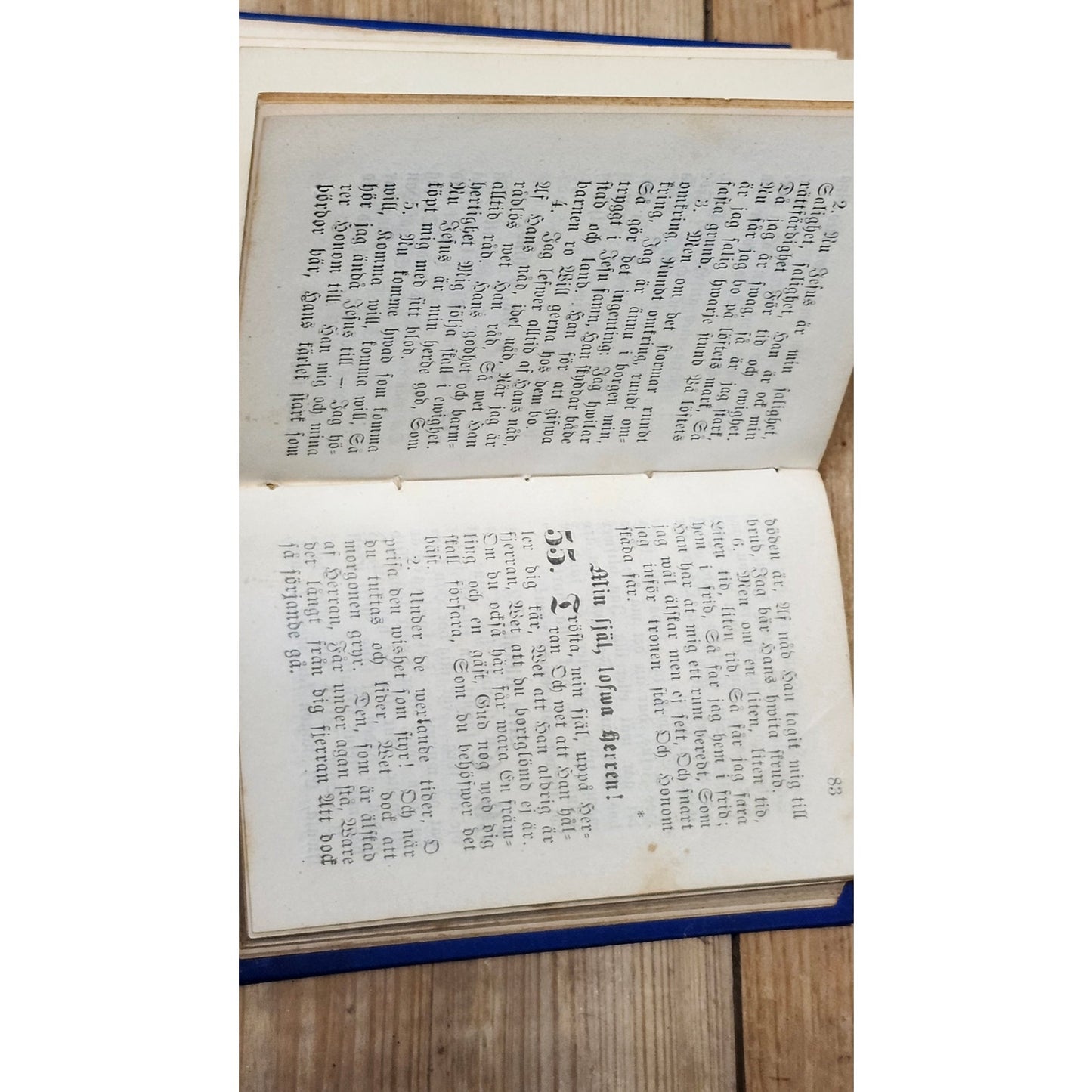 Antique 1898 Andliga Sanger 2nd Enlarged Edition Swedish Christian Hymnal