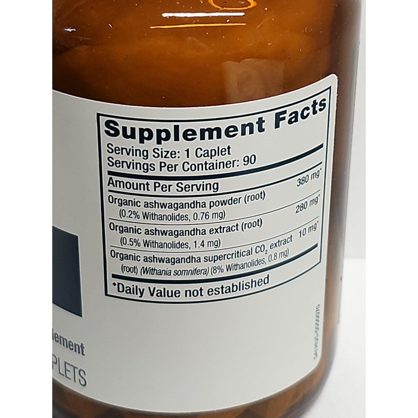 Himalaya Organic Non-GMO Ashwagandha Herbal Supplement 90 Caplets 3 Month Supply