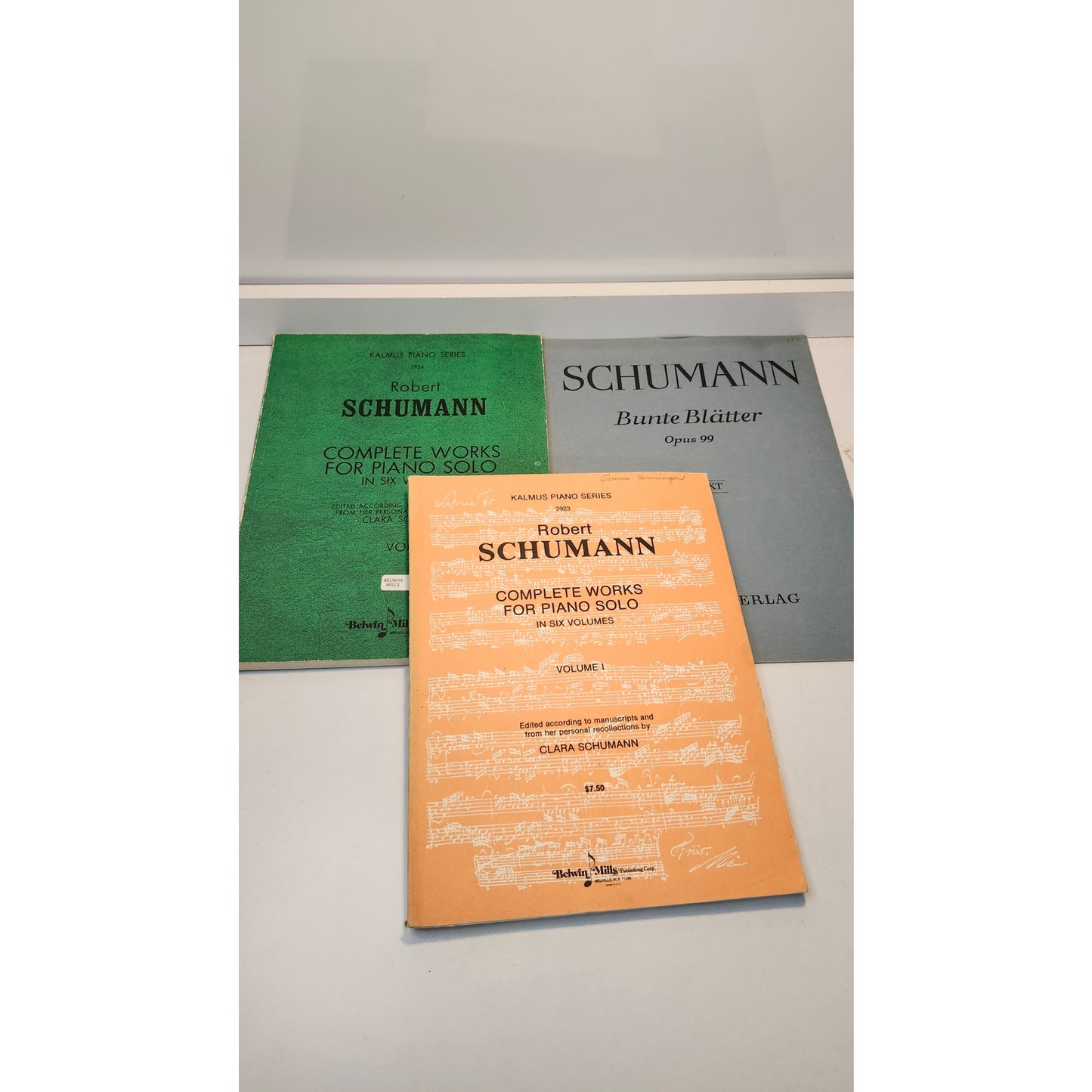 Robert Schumann Complete Works Piano Solo Sheet Music Lot Bunte Blatter Opus 99