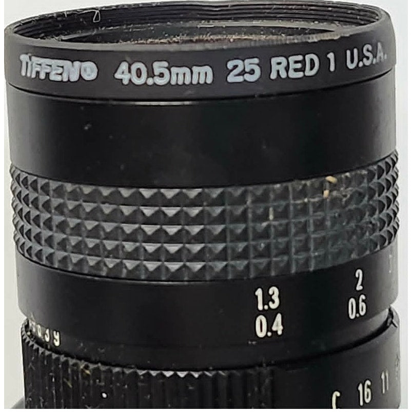Computar Lockheed Martin Fairchild System TV Camera 12.5mm 1:1.3 Lens Red Tiffen