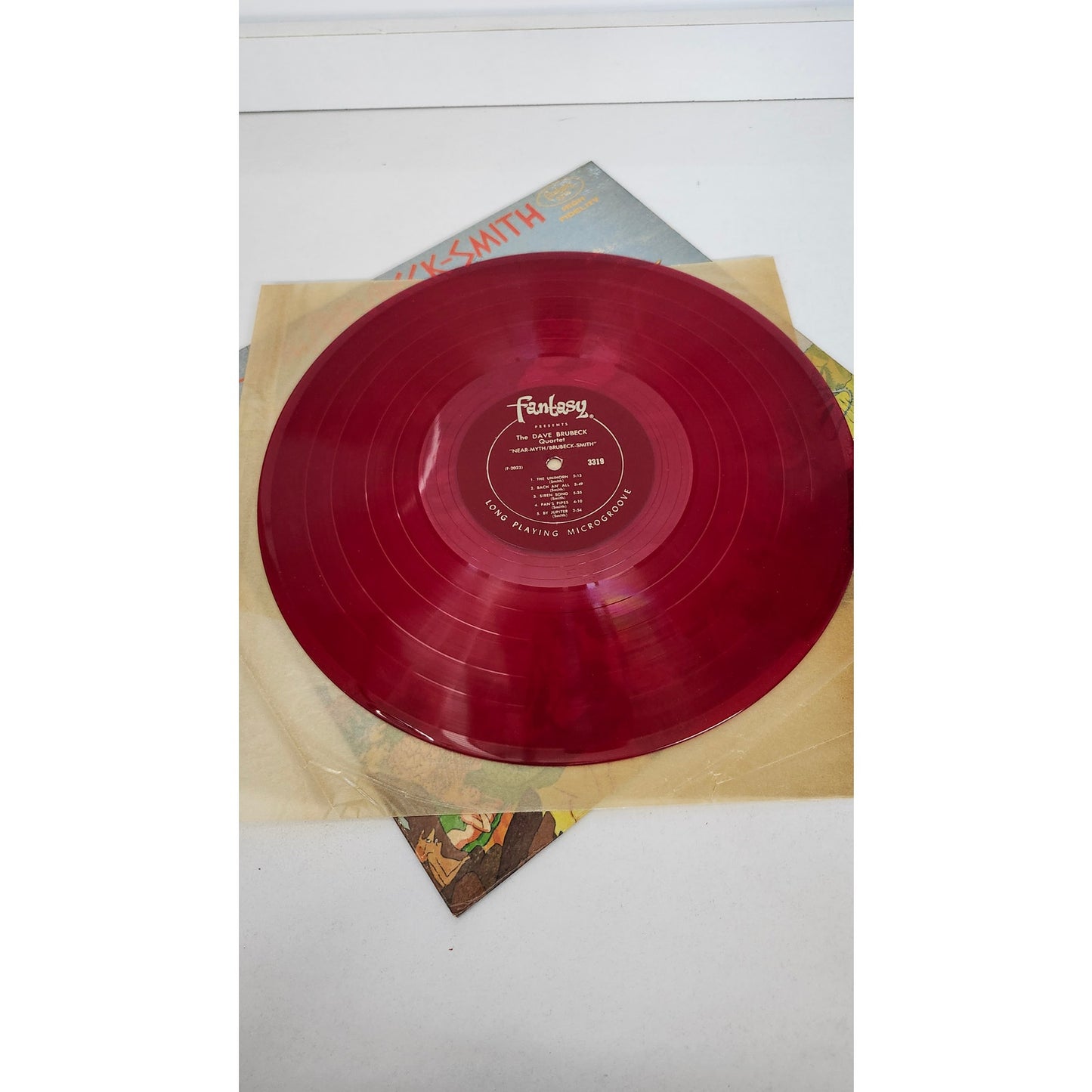 Dave Brubeck Quartet Near-Myth Brubeck-Smith Red Vinyl LP Fantasy 3319 1961