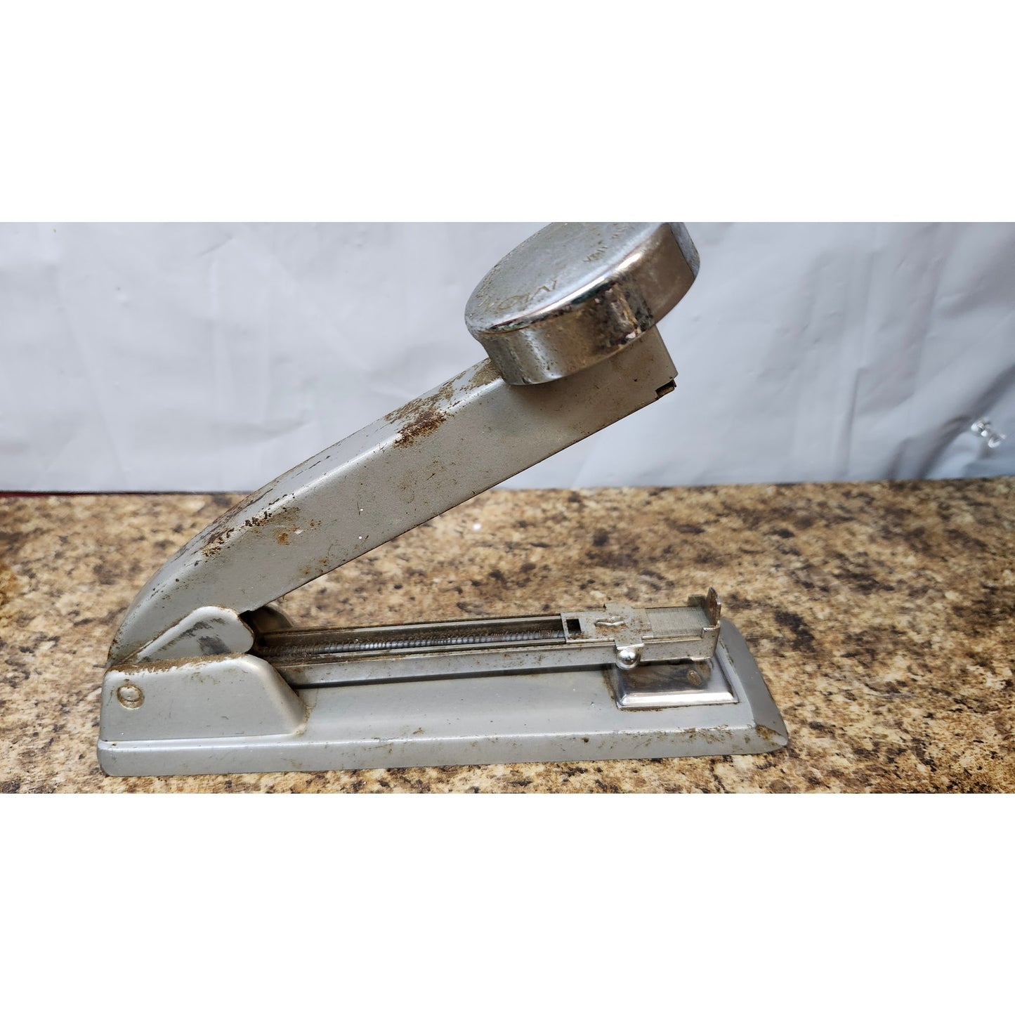 Vintage Monarch Stapler Vail Manufacturing Co Chicago Heavy Duty Metal Office