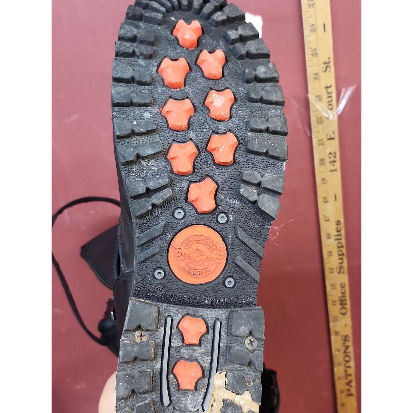 Milwaukee Leather 9020W Men's Black Leather WIDE Width Engineer Motorcycle Boots