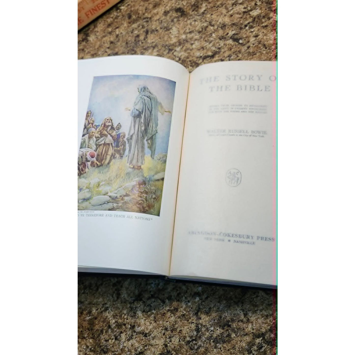 Vintage 1934 The Story of the Bible Walter Russell Bowie Hardcover Abingdon
