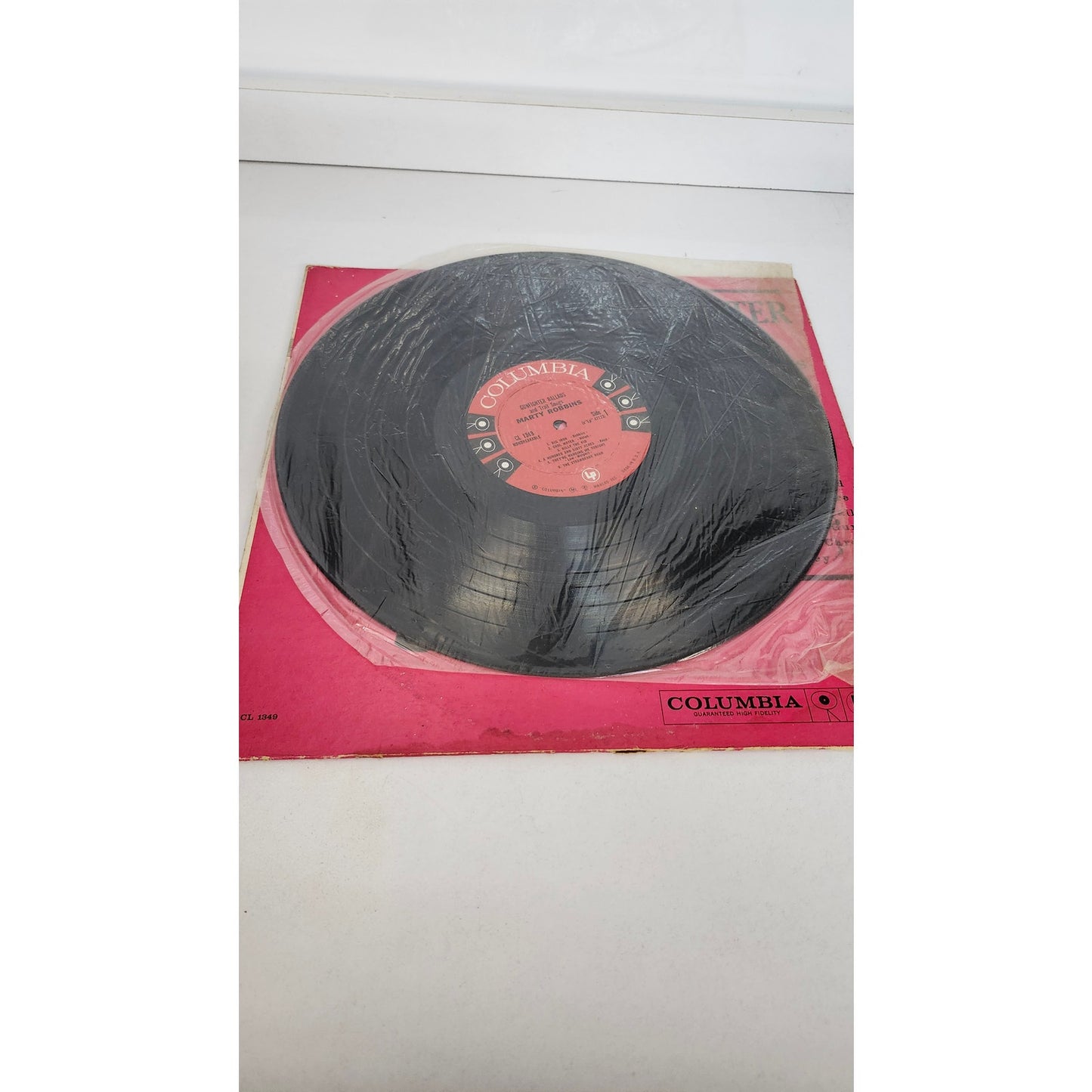 Vintage Marty Robbins Gunfighter Ballads & Trail Songs LP Vinyl Columbia CL 1349
